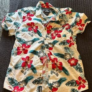 Men's Floral Short Sleeve Shirt